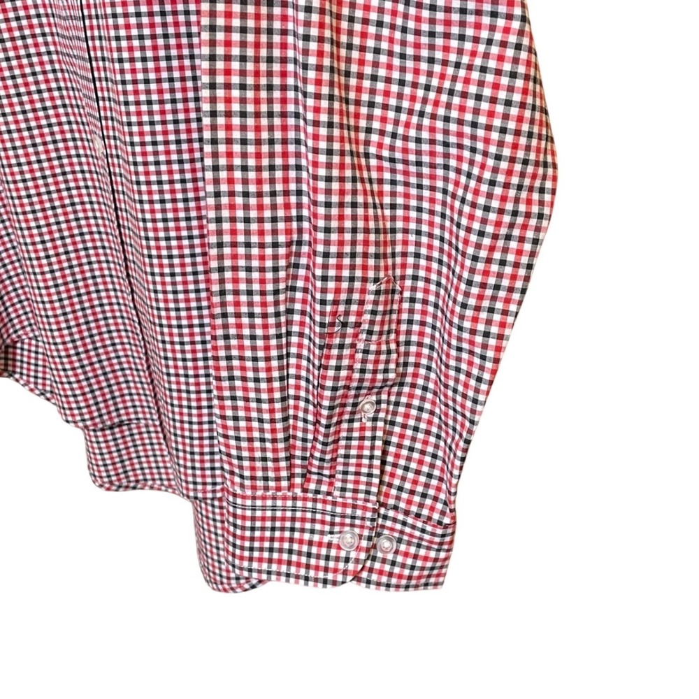Campus Specialties Georgia Bulldogs Gingham Button Down Shirt Mens XXL Red Black - Picture 8 of 9